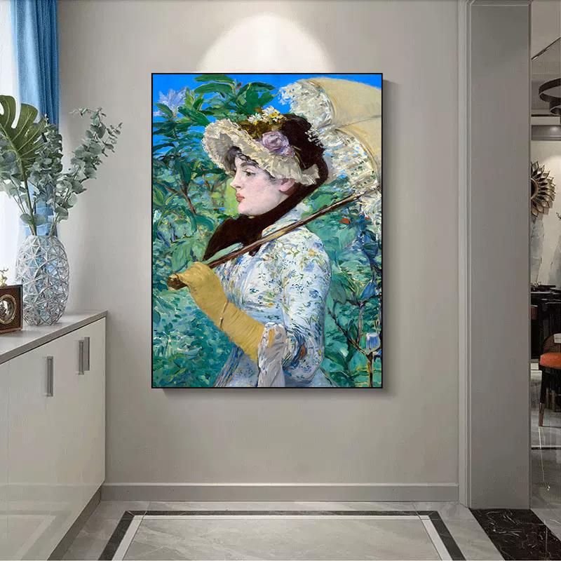 Famous Artist Edouard Manet Artwork Olympia Poster Canvas Painting Wall Art For Modern Living Room Home Decoration Cuadros