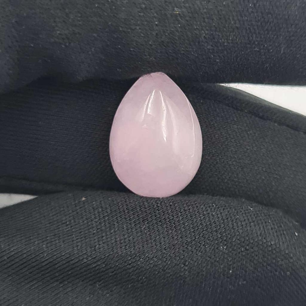 Dyed P{ink Jade Pear Cabochon Loose Gemstone Lot 4 Pcs 10 *14 MM 26 CT For Jewelry Making