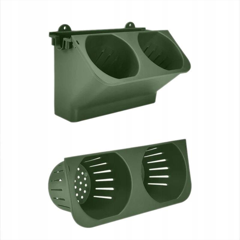 Wall-Mounted Double Flowerpot With Irrigation 24Cm Vertical Cascade Modular