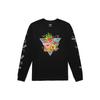 X SpongeBob SquarePants Cartoon Print Crew Neck Long Sleeve T-Shirt Women Tops Black VN0A5I3FYZS