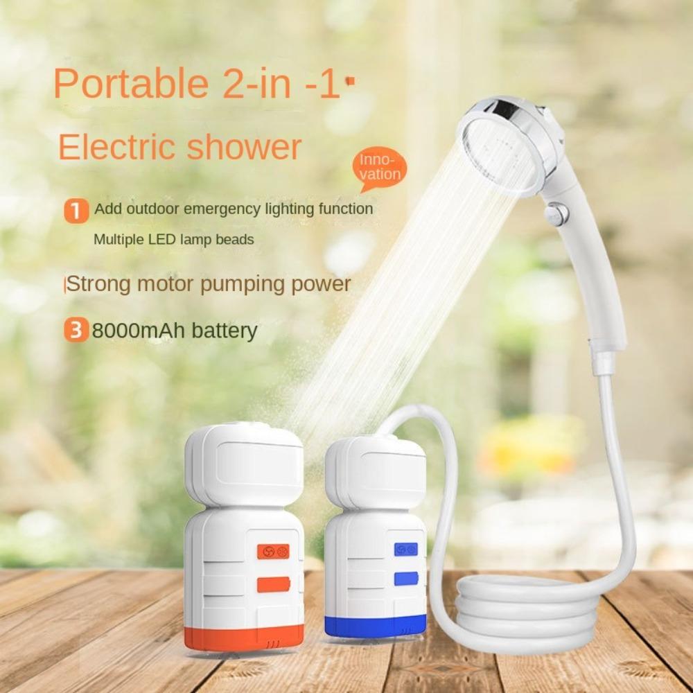 С аварийным освещением, наружная электрическая душевая головка, ручной насос для душа, очистка домашних животных