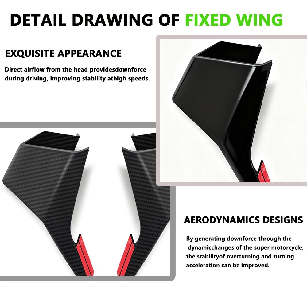 Motorcycle Side Winglet Spoiler Retrofit Aerodynamic Cowling Fairing Fixed Wing For Kawasaki ZX-10R ZX10R ZX 10R 2022-2024 2025