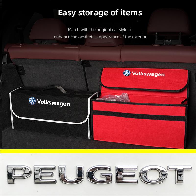 Car Internal accessories Trunk Organizer Box Large Capacity Keychain For VW Golf Amarok T5 Phaeton Teramont ID3 Tiguan T-Cross P