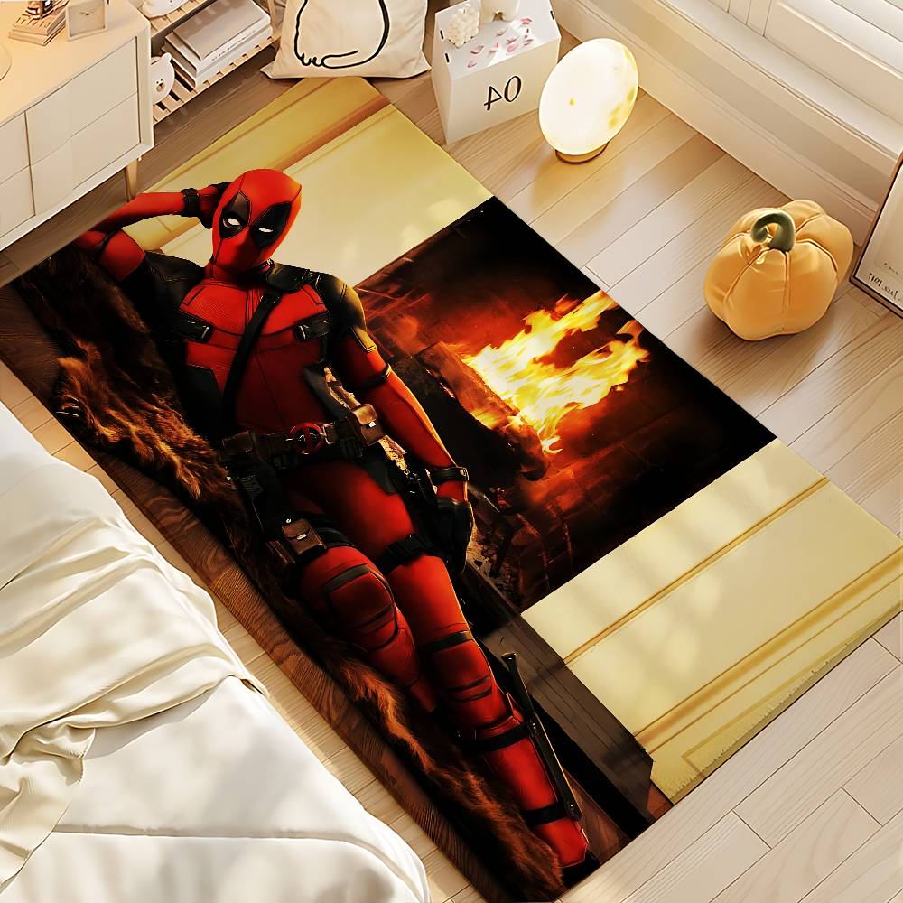Cute-D-deadpool-S Movie Floor Mat Bathroom Absorbent Mat Simple Door Dirt-resistant Mat Home Kitchen Mat Foot Mat Entry Mat