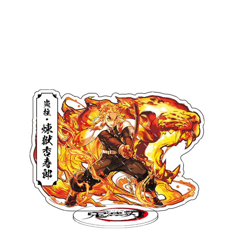 Double Sided New Demon Slayer Acrylic Stand Figures Tanjiro Nezuko Shinobu Giyu Anime Merchandise Collectible Display Decor