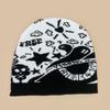 Autumn and winter Halloween ghost skull funny knitted hat men and women keep warm and wear cold hat pullover hat