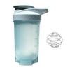 Protein Shaker Cup with Blender Ball 500ml Wide Mouth Shaker for Easy Mixing Portable Whey Protein Shaker Bottle for Sports Travel Camping