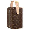 Louis Vuitton Косметичка Monogram Canvas с кожаной отделкой Женская косметичка Коричневый M83112