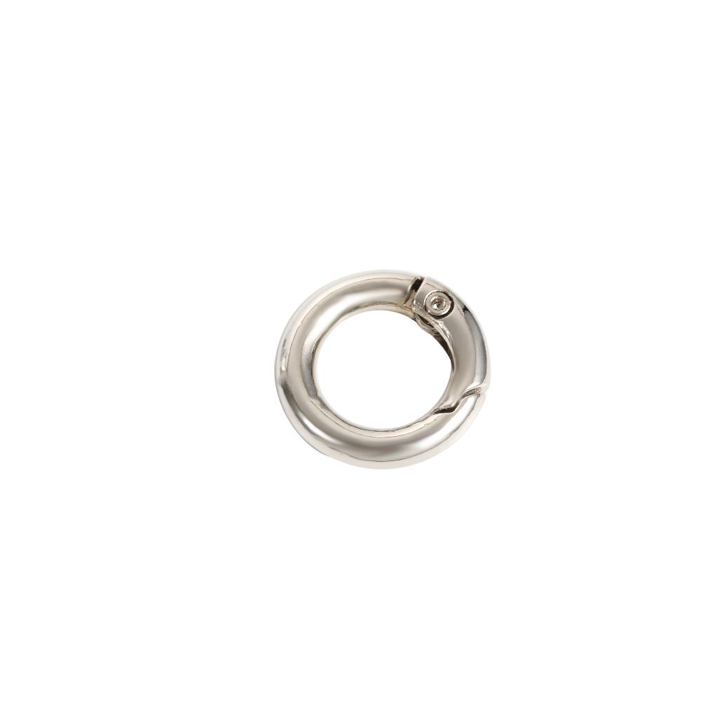 Chain Keyring Round Handbags Ring Buckle Zinc Zinc Zinc Alloy Snap Hooks O-Ring Buckle Snap Clasp Spring Gate