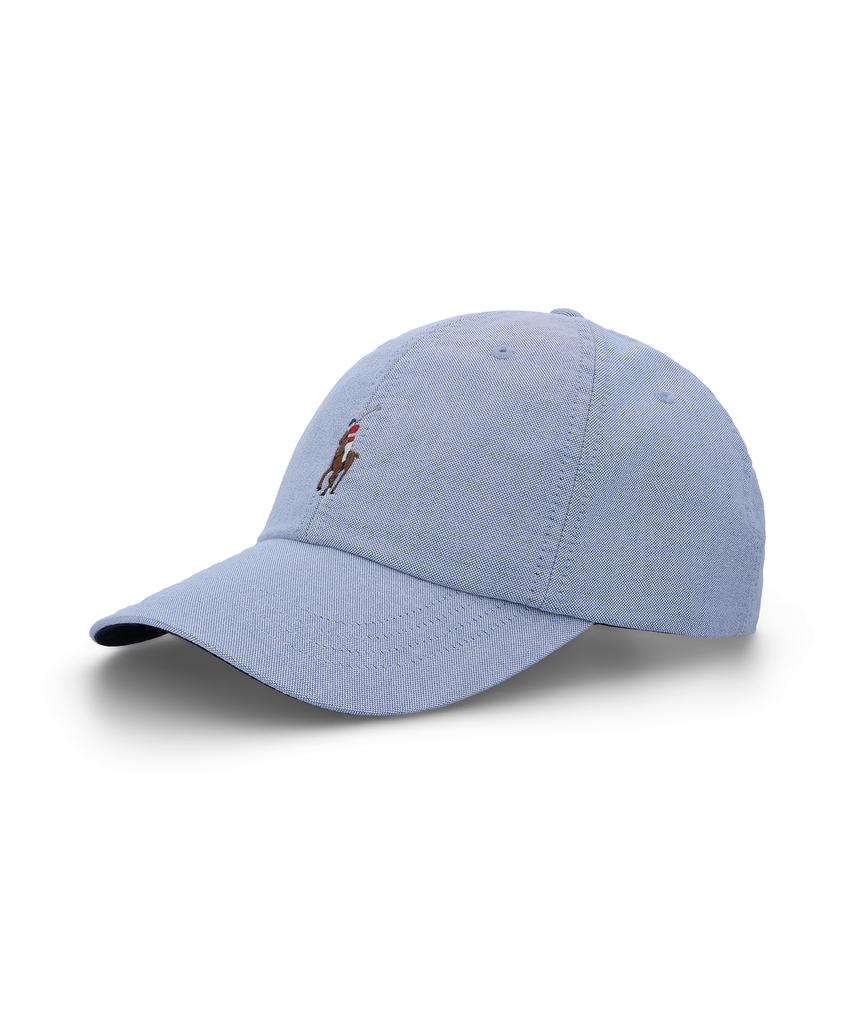 Кепка-бейсболка POLO RALPH LAUREN из оксфордской ткани - Синяя