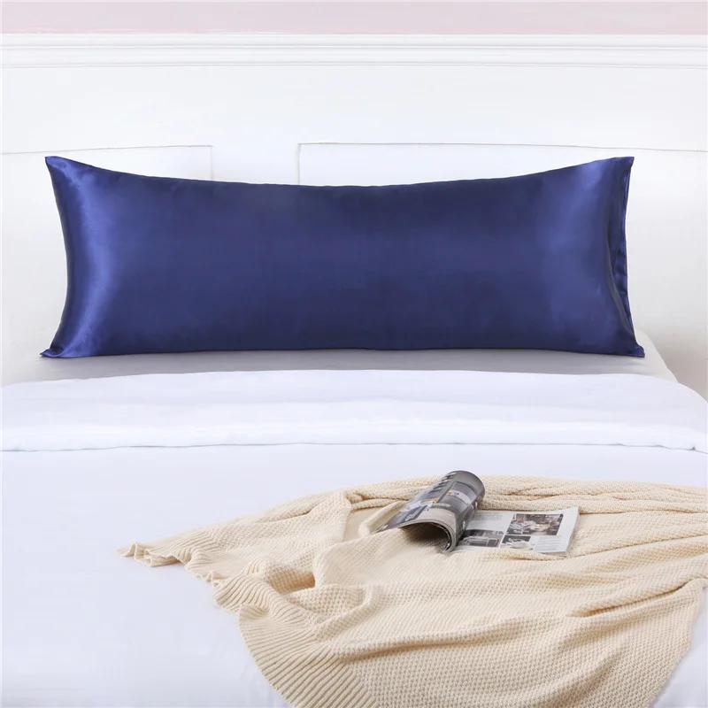 Body Size Pillow Cases High-end Pillow Cover Couple Double Pillow Case Solid Color Cases Safety No Zipper