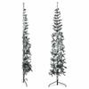 Artificial Half Christmas Tree with Snow Slim 240 cm
