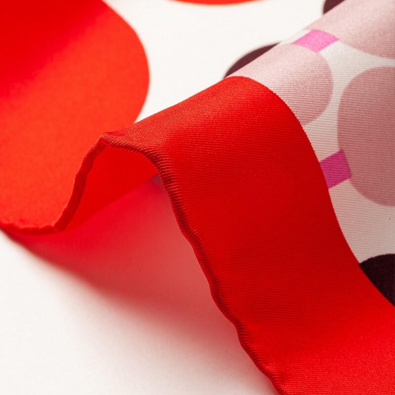 MARJA KURKI Women's Mulberry Silk Polka Dot Small Scarf