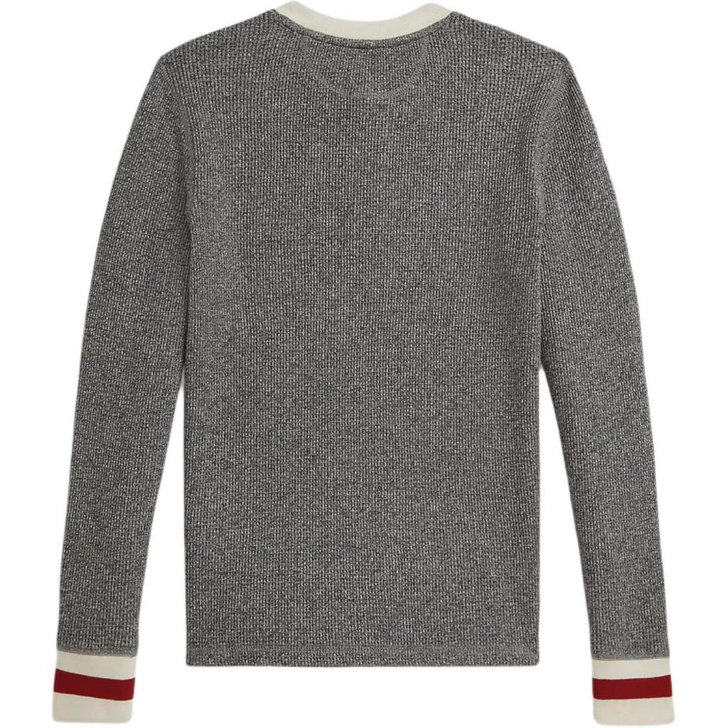 Детская хлопковая футболка хенли вафельной вязки Polo Ralph Lauren CWPOTSHY8021226-020