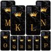 Gold Crown Letter Queen Case for Samsung Galaxy A52 A12 A53 A51 A32 A21s A22 A31 A72 A02s A13 5G A11 A41 Silicone Phone Cover
