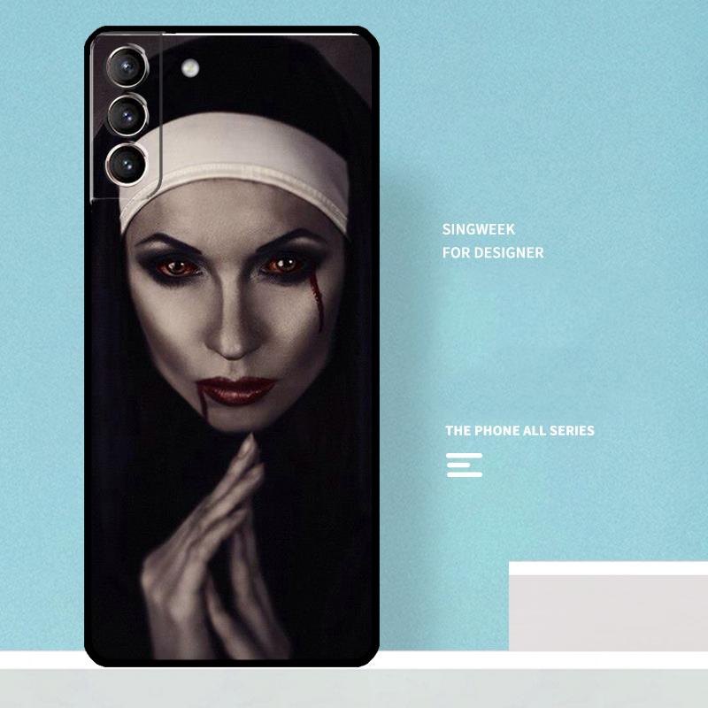 Sister Nun Case For Samsung Galaxy S25 Ultra S20 S21 S22 S23 S24 Ultra S9 S10 Plus S25 FE Phone Cover