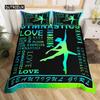 Пододеяльник для балета, комплект постельного белья Love Gymnastics, полиэстер, танцор, музыкальный плед, чехол для вечеринки Popstar, вольные упражнения, декор