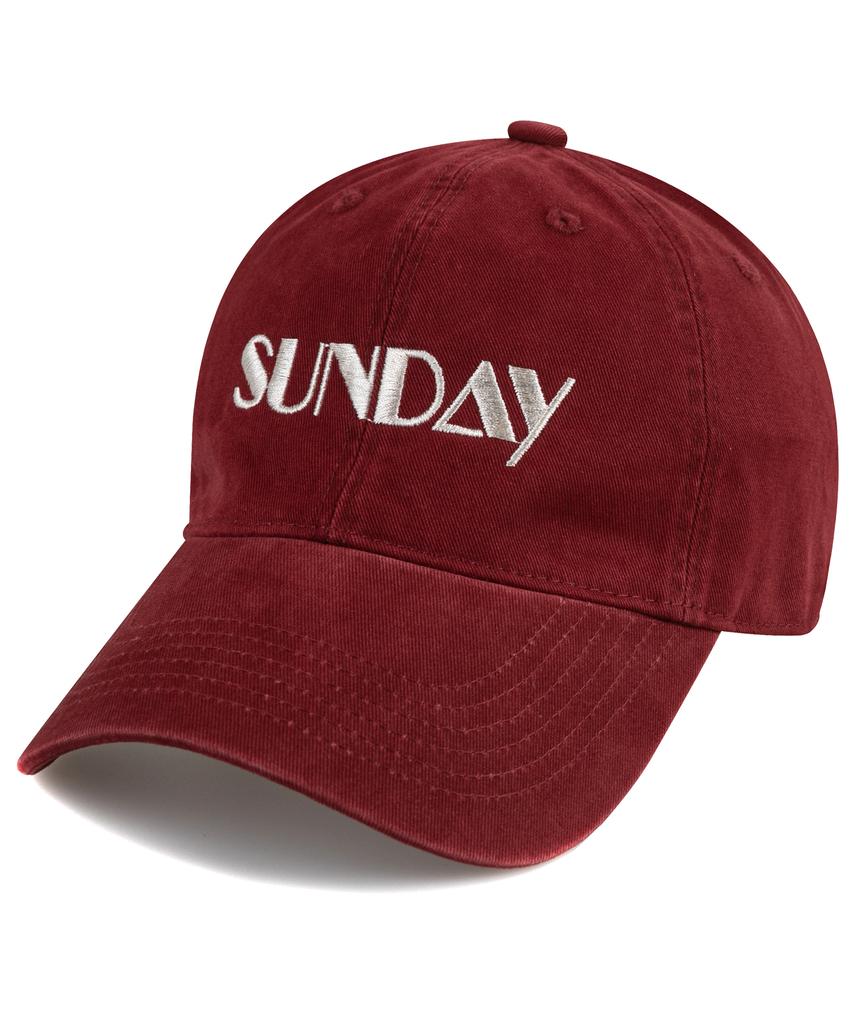 Парик Sunday Cation Бейсболка - Винно-красный