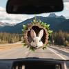 Car Interior Pendant Easter-Themed Rabbit Design Hanging Ornament Car Bag Living Space Bag Home Decor
