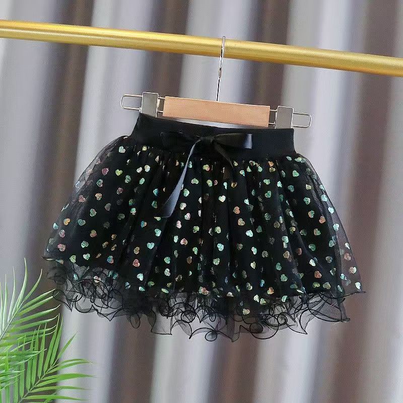 Юбка с принтом для девочек, короткая юбка, летняя детская юбка принцессы, шифоновая юбка для девочек, пышная юбка