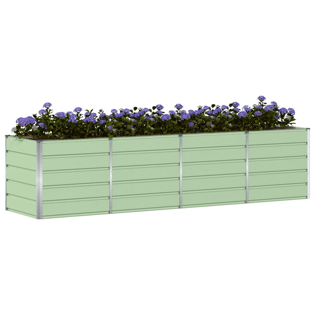 Planter Green 320 x 80 x 75 cm Steel