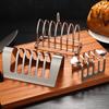 Toast Tray Pie Rack Toast Film Display Rack Buffet Snack Rack Cake Stands for Party Events Stainless Steel Sandwich Bread