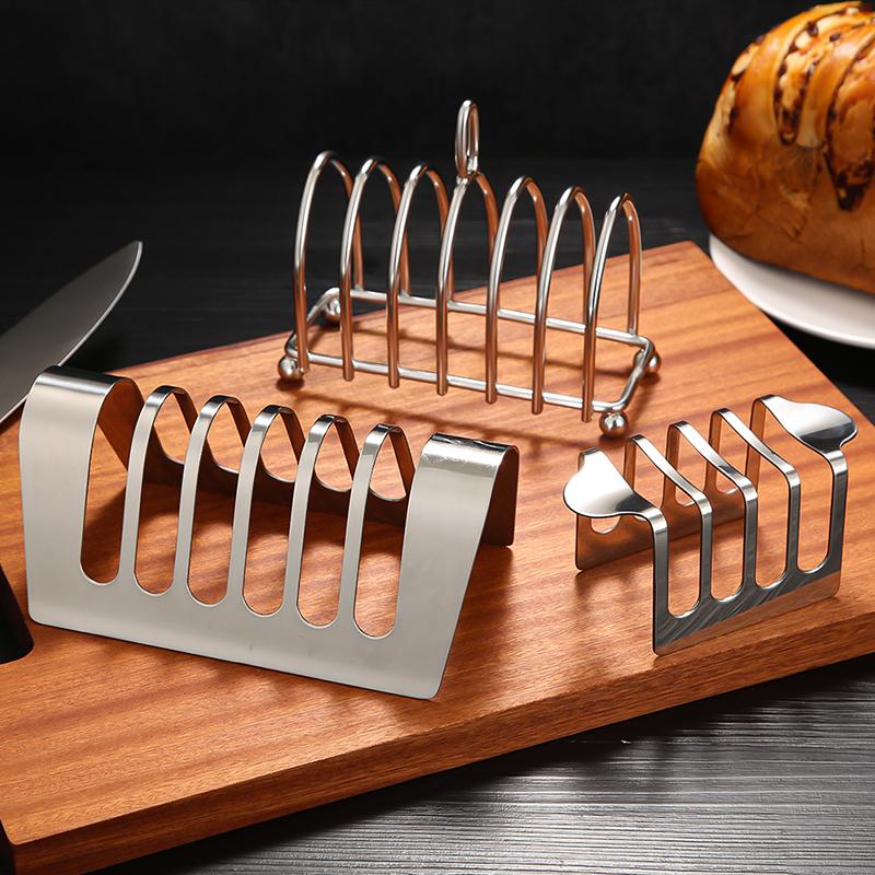 Toast Tray Pie Rack Toast Film Display Rack Buffet Snack Rack Cake Stands for Party Events Stainless Steel Sandwich Bread
