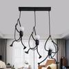 Скандинавский кованый железный подвесной светильник - Ретро современное искусство для декора кафе или бутика