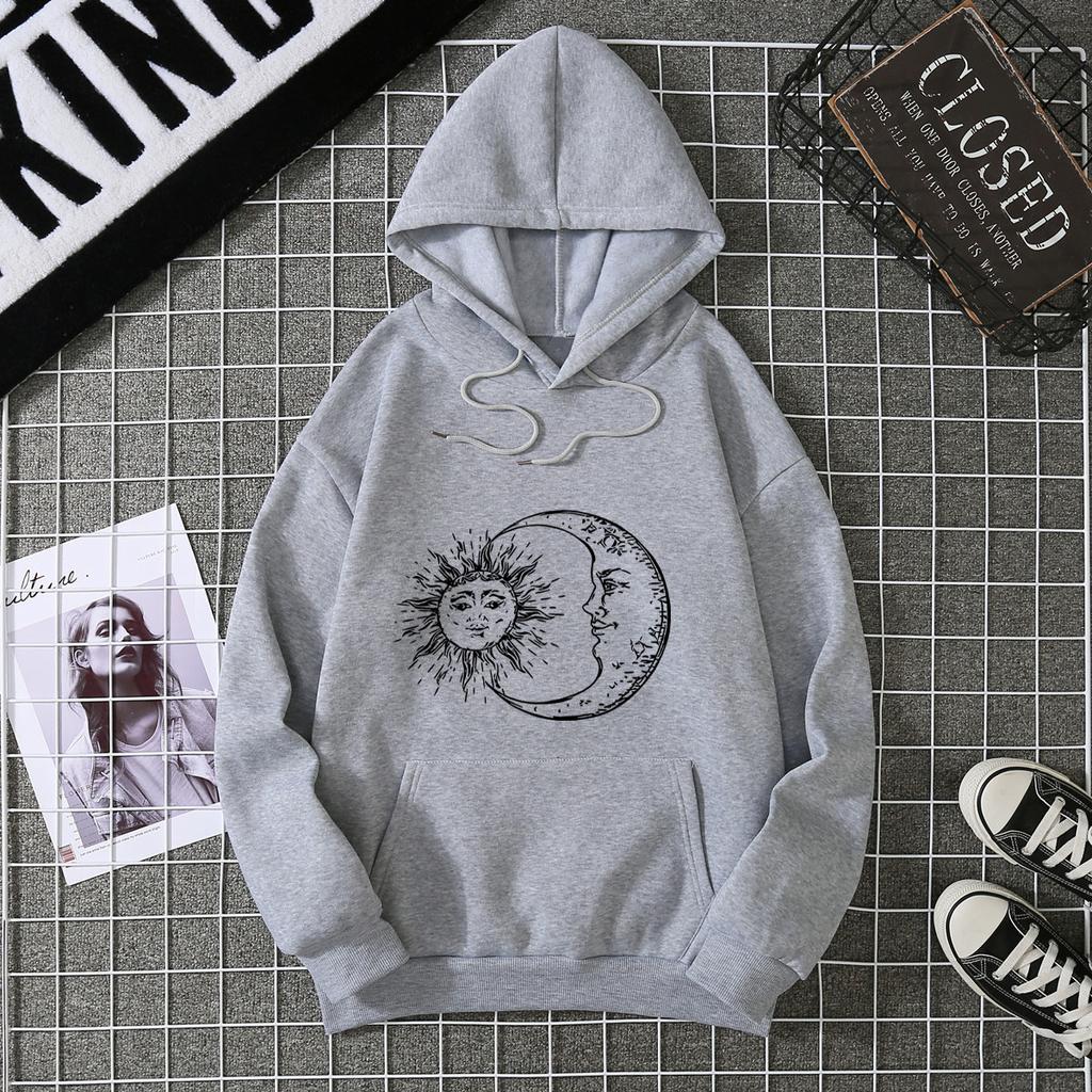 Mingxin cross-border foreign trade pattern women's clothing supply chain new 2026 autumn and winter fleece jacket loose long-sleeved sweater