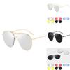 High-quality Womens Large Aviator Sunglasses With Sleek Metal Frame And Mirror Lens