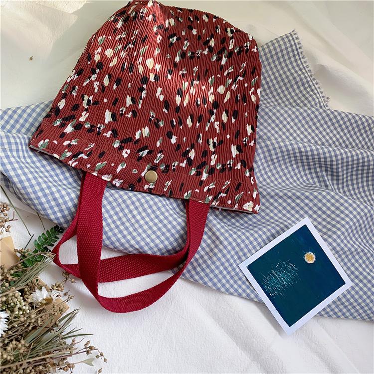 Корейская версия модной холщовой сумки знаменитость из Интернета маленькая свежая сумка для бенто повседневная литературная сумочка темперамента