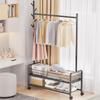Clothes Hanger Large Capacity Coat Hanger Storage Easy To Indoor Durable Load Width 90 X Depth 36 X Height 176 with Pipe Hooks On Both with Stylish