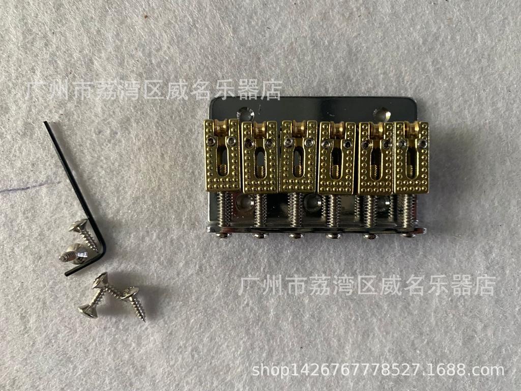 Премиальные аксессуары для детских электрогитар: 65-мм бридж-струнодержатель с роликовыми сёдлами в серебристом, черном, золотом цветах.