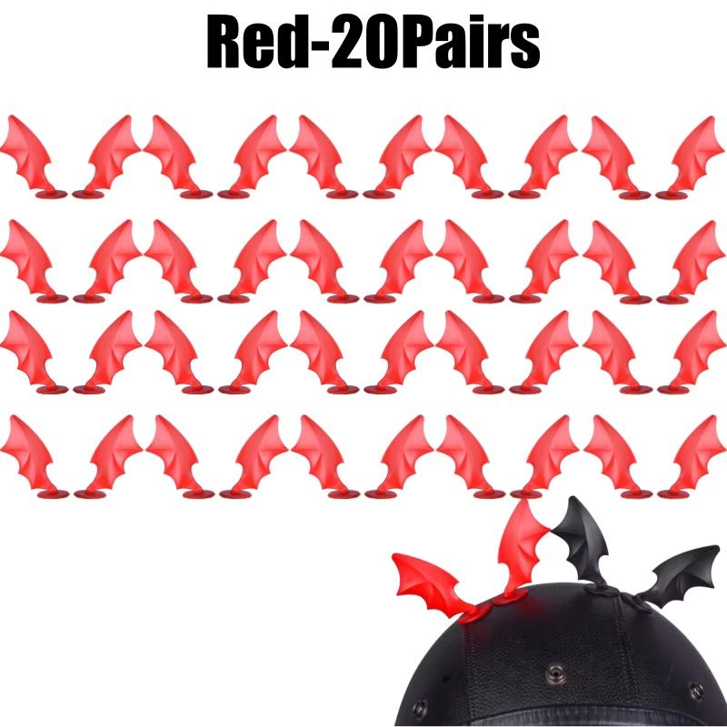 Suction Cup Demon Wings Decor Strips For Motorcycle Helmets Car Bike Helmet Accessories Riding Gear Decoration For Men Women