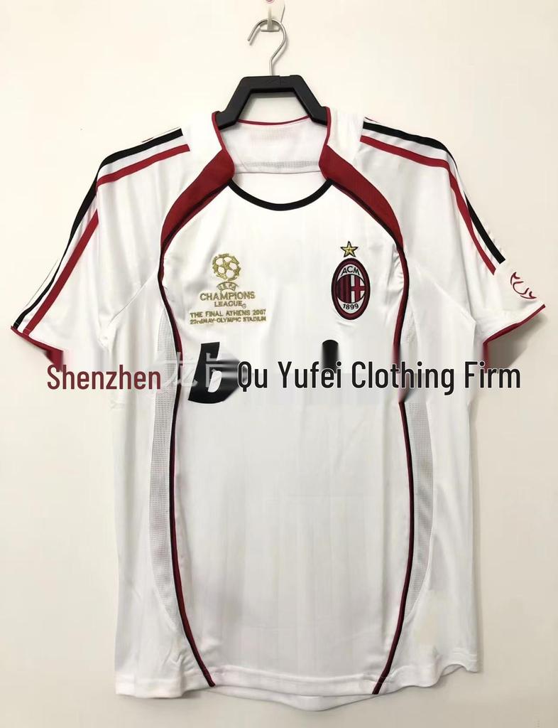 Классическая ретро-футболка 0607AC, домашняя и гостевая, памятная: Кака #22, Роналдиньо #80, Роналдо #99