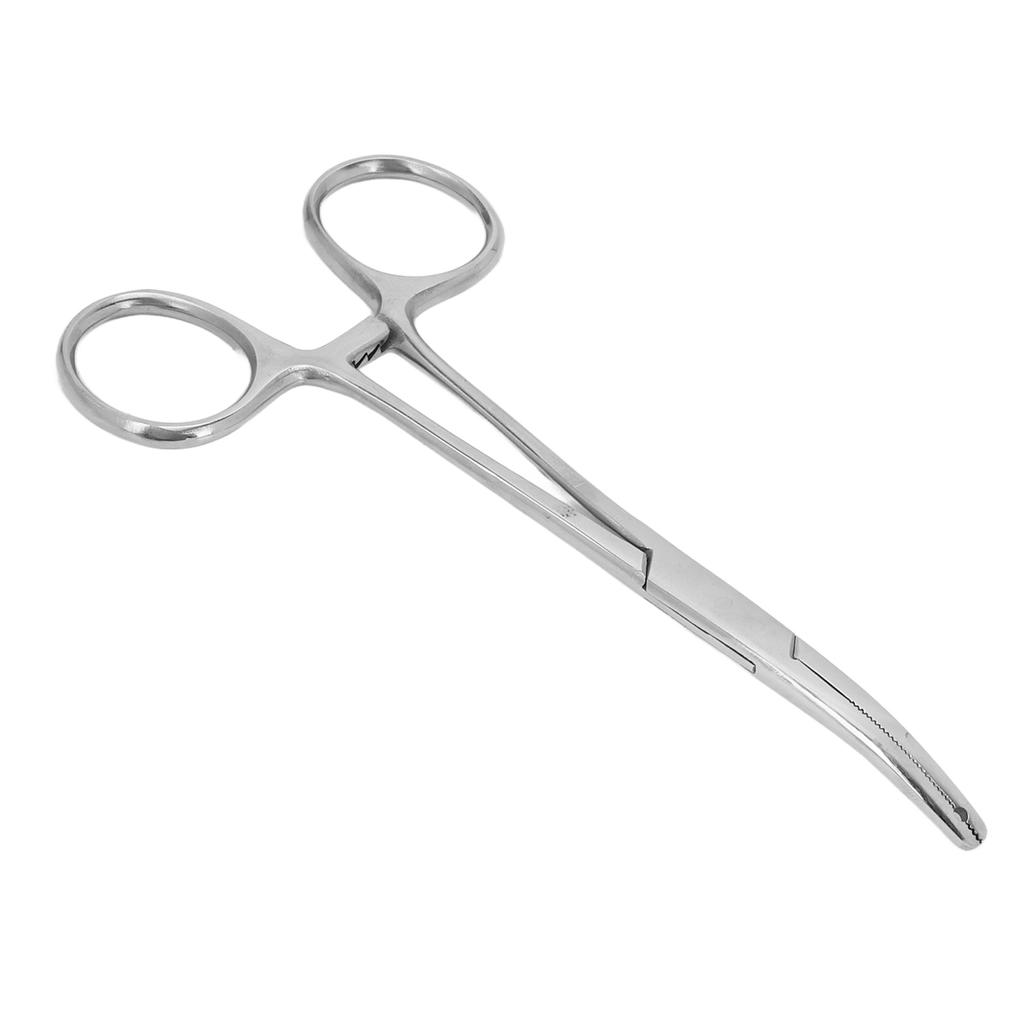 Slotted Forceps Stainless Steel Reusable Bead Clamping Tool Bead Ball Holding Tweezers for Tongue