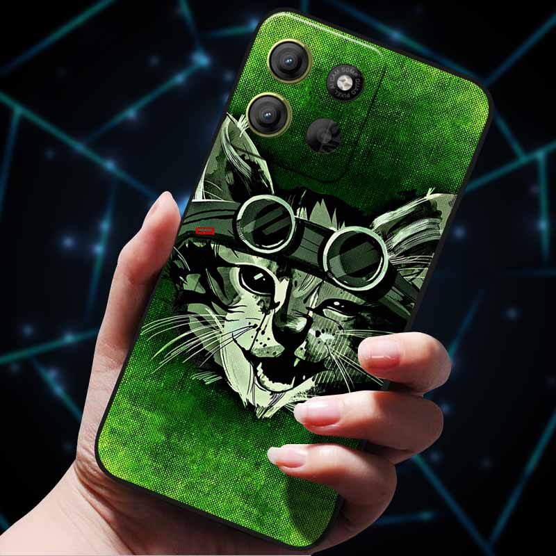 For Moto G15 4G Case Painted Cats Soft Silicone Lovely Back Case for Motorola Moto G15 Power G 15 Phone Cover MotoG15 etui Funda