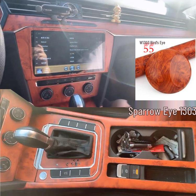 Комплект отделки салона из углеродного волокна для Magotan 20-21: Центральная консоль, рычаг переключения передач и дверная панель