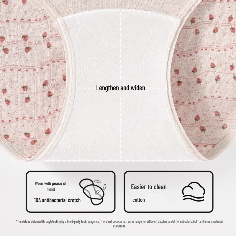 Mao Ren Women's Sweet Pure Cotton Antibacterial Briefs