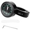 Waterproof Aluminum Alloy Handlebar Mount Clock Watch for Universal Motorcycles (Black)