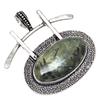 Necklace Prehnite Gemstone Handmade Gift For Her Silver Jewelry 2"