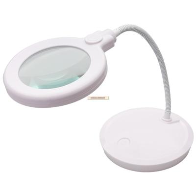 Подставка для лупы Лупа со стеклом 2x 24 светодиода USB Регулируемая Идеальный подарок на День или День уважения к пожилым людям Линза MIZAR-TEC, Увеличение,