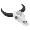 Resin Bull Head Wall Hanging Decoration Long Horn Animal Sculpture Background Wall Home Ornament