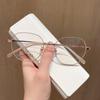 Retro Polygon Metal Optical Frame Plain Style Men and Women Can Match Myopic Anti Blue-Ray