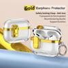 KEYSION Прозрачный чехол с покрытием для наушников AirPods Pro 3 из ТПУ+ПК, противоударный, с подставкой для телефона и крючком, чехол для наушников AirPods Pro 3