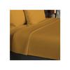Простыня из хлопка 57 ниток 260х300 см UNI горчичный, Soleil d'ocre