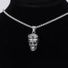 Подвеска из титана и нержавеющей стали, модные мужские и женские очки, ожерелье с подвеской в виде черепа мотоцикла