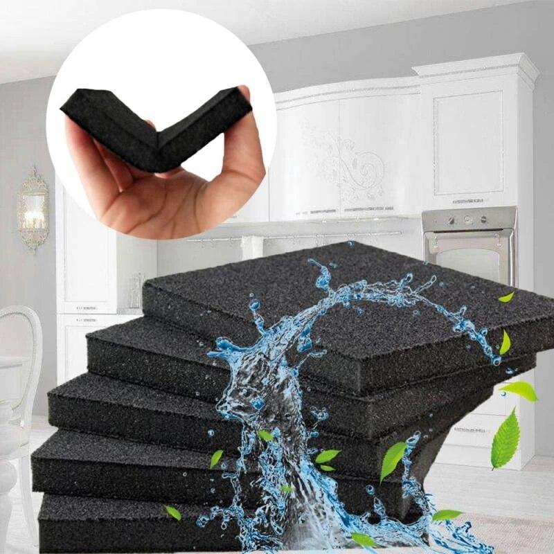 2pcs Emery Cleaning Sponge Wipe Pot Remove Rust Sponge Wipe Pot Kitchen Utensils Kitchen Wipe Home Cleaning