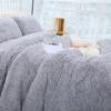 3 Pieces / Set of Luxury Plush Artificial Blanket Bedding Set Winter Warm Pillowcase Quilt Cover