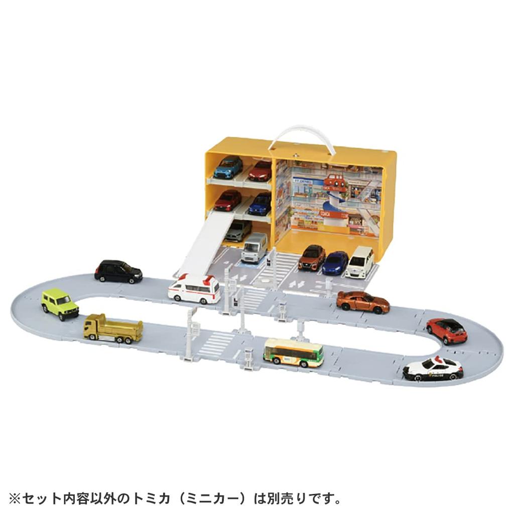 Takara Tomy Tomica Easy Tidy Shopping Mall Miniature Car Toy for Ages 3 and Up Up! (with Road)